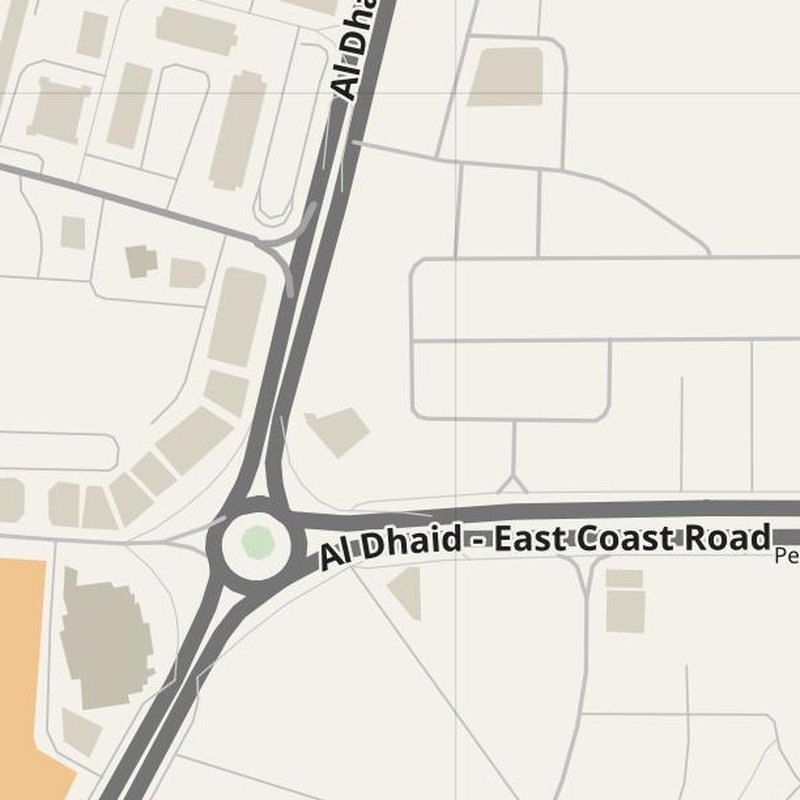 Adh Dhayd street map with house numbers — printable address map PDF, United Arab Emirates