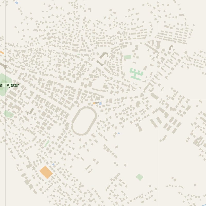 Berat street map with house numbers — printable address map PDF, Albania