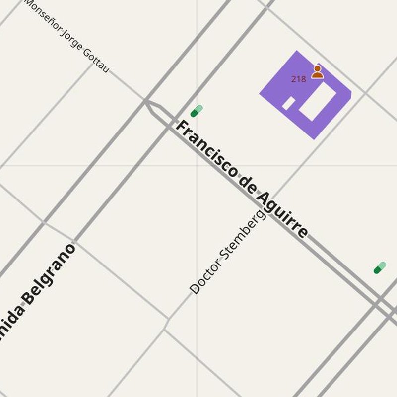 Añatuya map with house numbers, hospitals, police and fire stations — printable PDF, Argentina