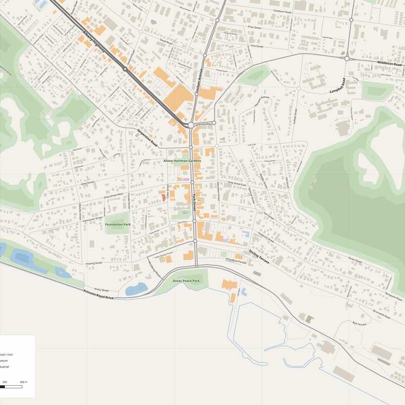 Albany Map PDF — Printable Street Map Poster with House Numbers
