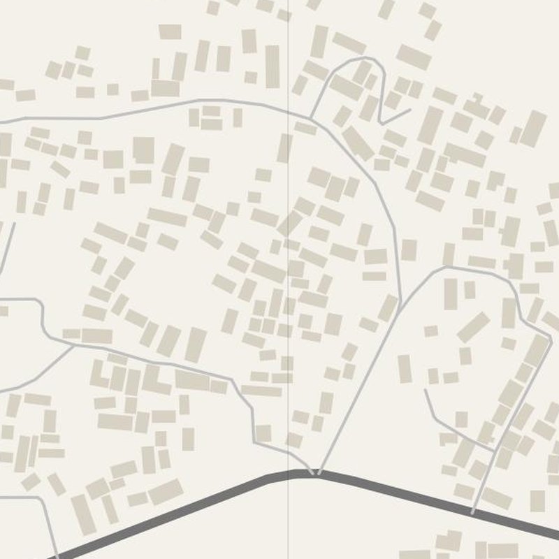 Adjaouèrè street map with house numbers — printable address map PDF, Benin