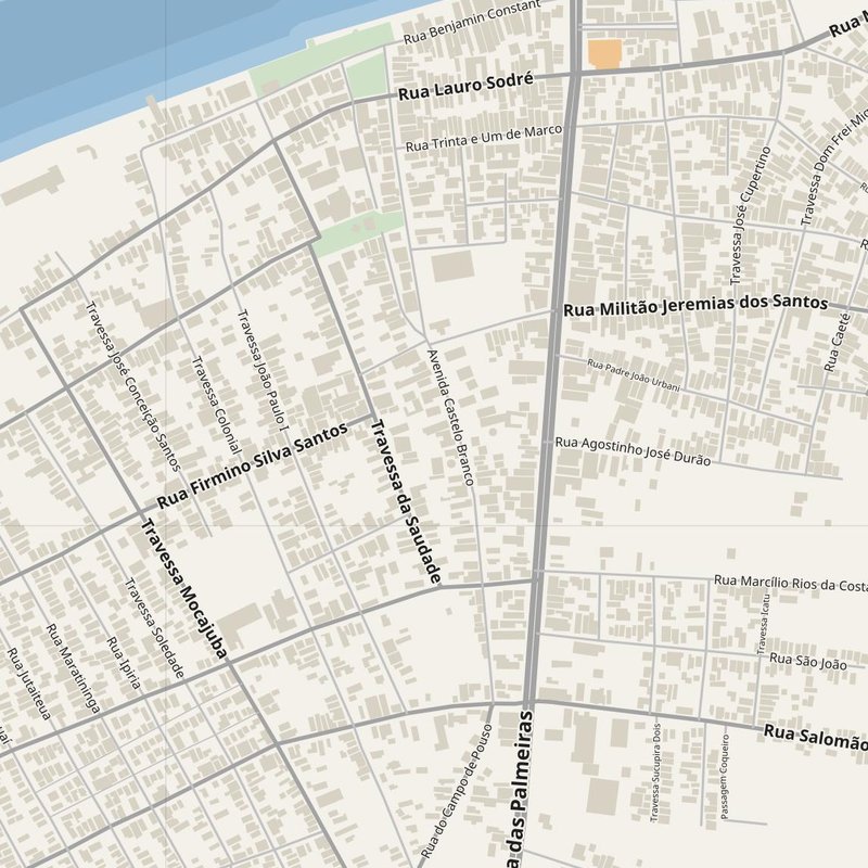 Abaetetuba street map with house numbers — printable address map PDF, Brazil