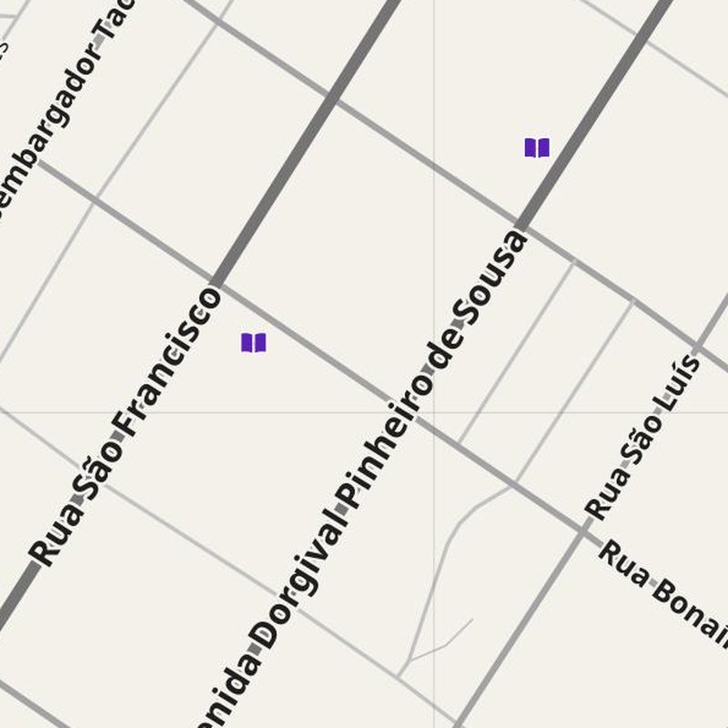 Açailândia map with house numbers, hospitals, police and fire stations — printable PDF, Brazil