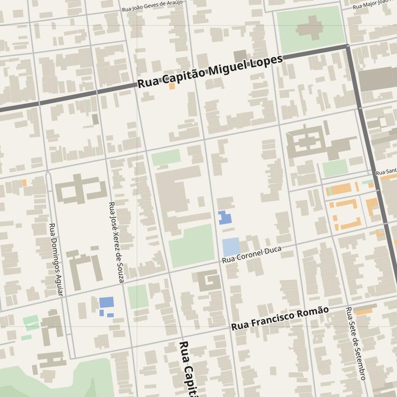 Acaraú street map with house numbers — printable address map PDF, Brazil