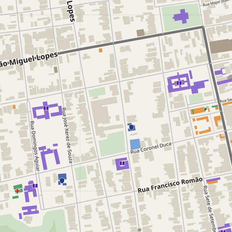 Acaraú map with house numbers, hospitals, police and fire stations — printable PDF, Brazil