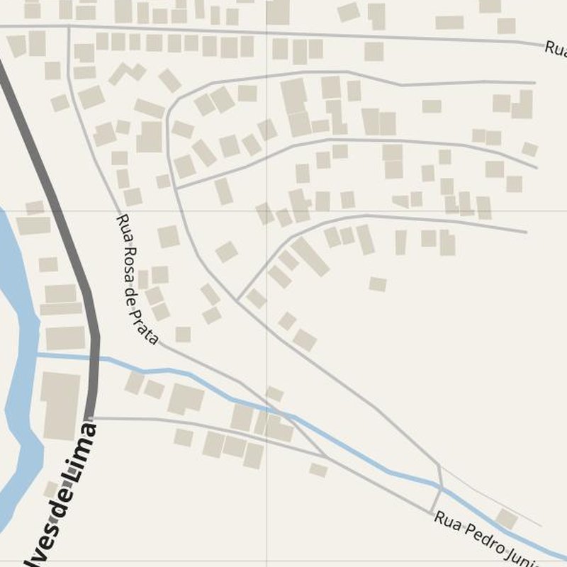 Afonso Cláudio street map with house numbers — printable address map PDF, Brazil