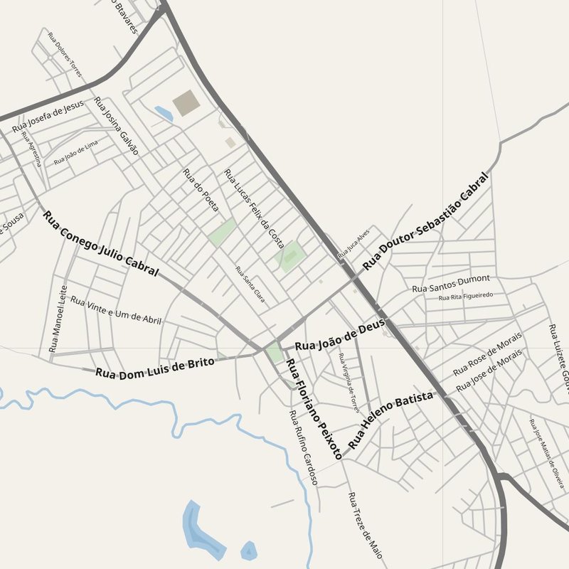 Planta de ruas de Agrestina com números de porta — mapa de endereços PDF imprimível, Brasil