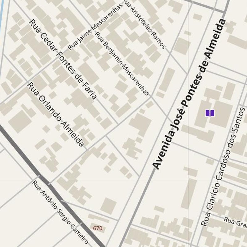 Mapa de Alcobaça com números de porta, hospitais, polícia e bombeiros — PDF imprimível, Brasil