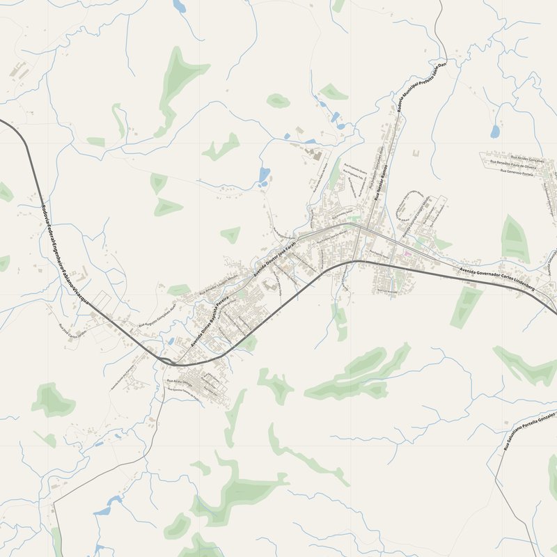 Alegre Map PDF — Printable Street Map Poster with House Numbers