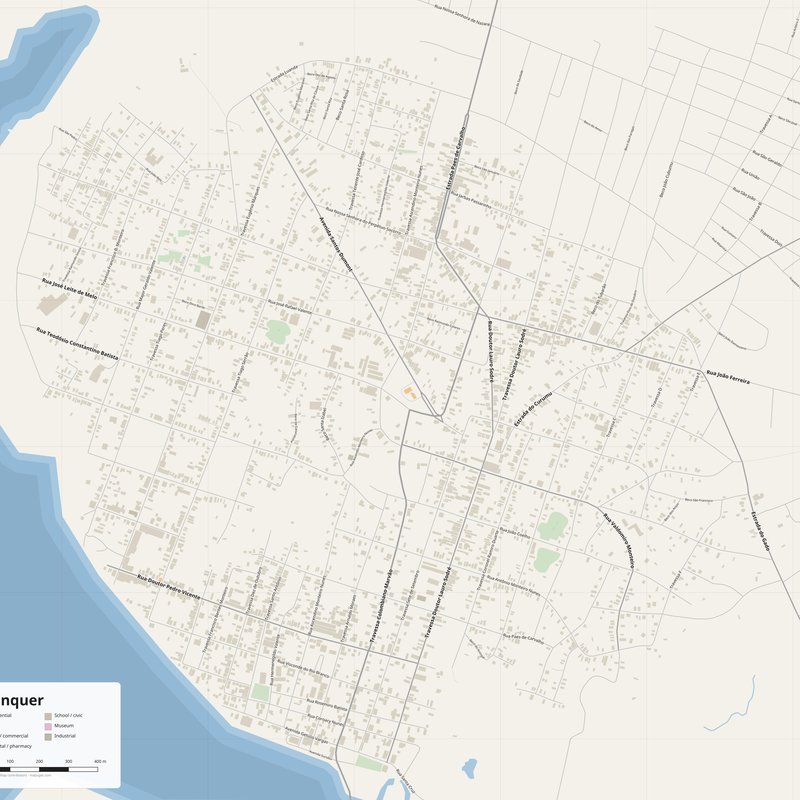 Alenquer Map PDF — Printable Street Map Poster with House Numbers