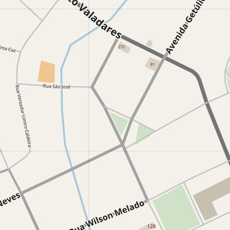 Barra de São Francisco street map with house numbers — printable address map PDF, Brazil