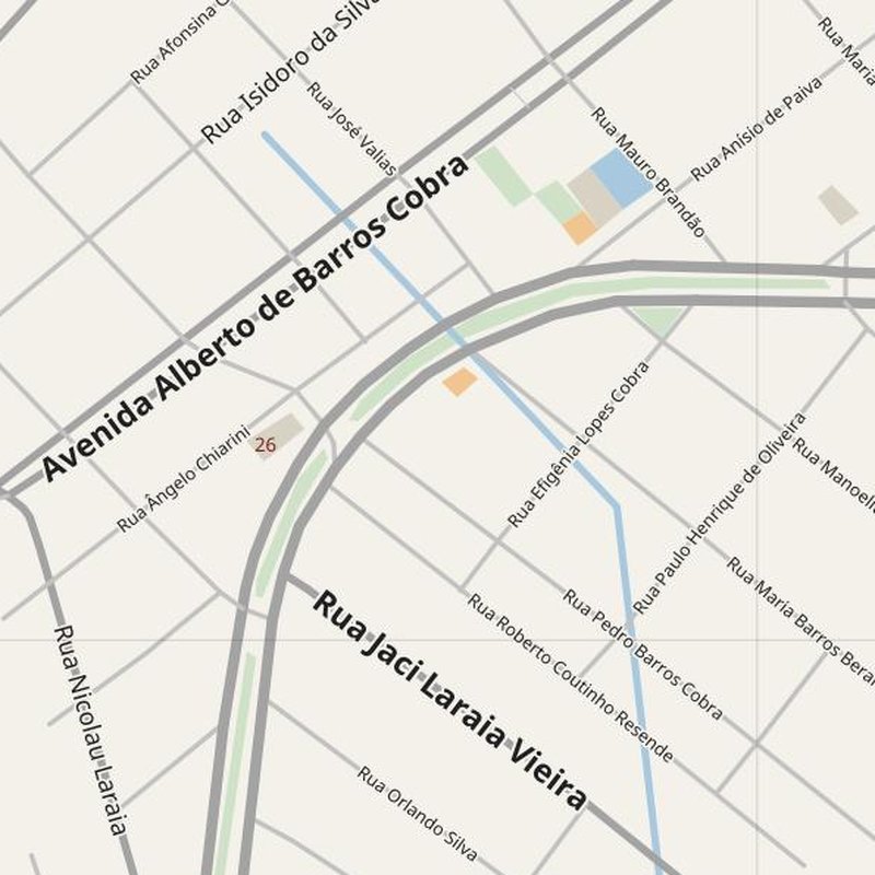 Pouso Alegre street map with house numbers — printable address map PDF, Brazil