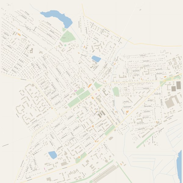 Free city map of Dzyarzhynsk, Belarus