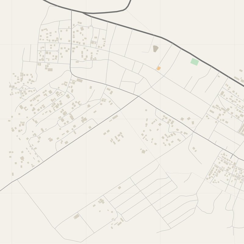Printable street map poster of Abong Mbang, Cameroon