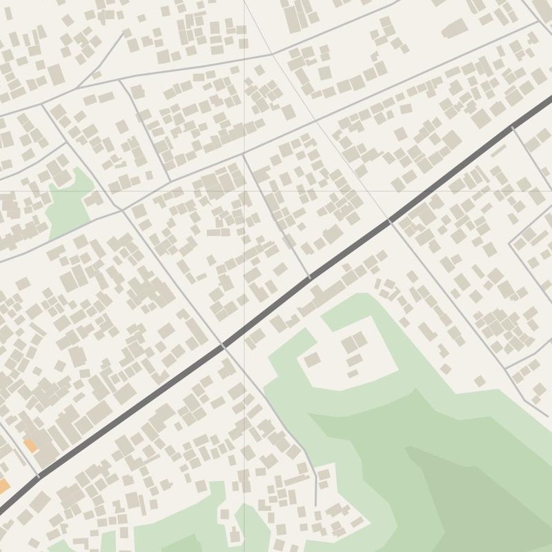 Akonolinga street map with house numbers — printable address map PDF, Cameroon