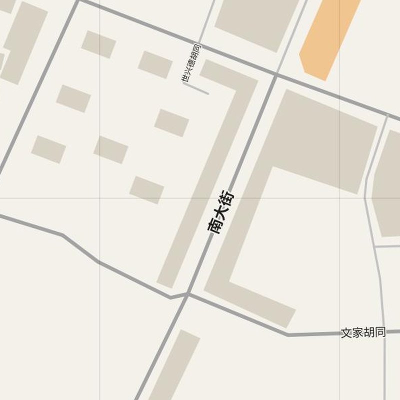 Beining street map with house numbers — printable address map PDF, China