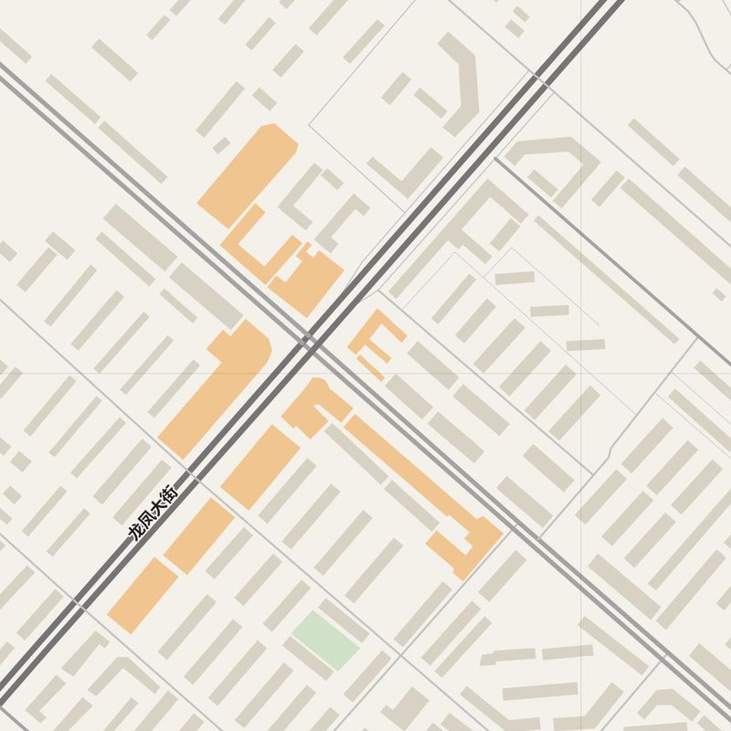 Longfeng street map with house numbers — printable address map PDF, China