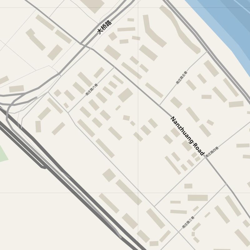 Zhangjiajie street map with house numbers — printable address map PDF, China