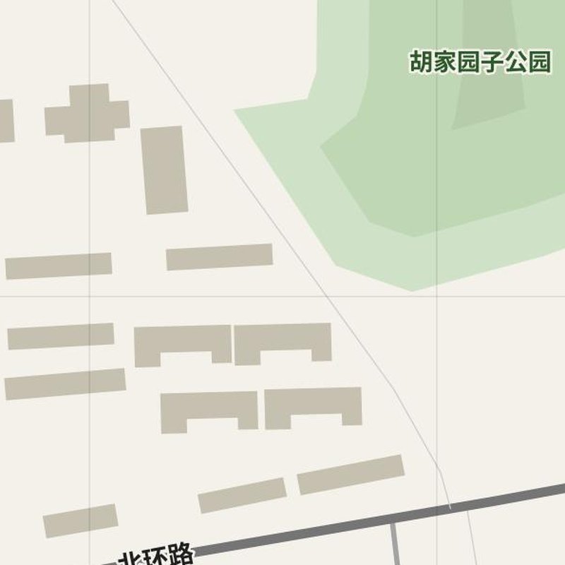 Zhangye street map with house numbers — printable address map PDF, China