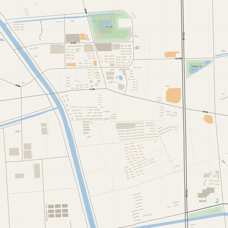 Zhenzhou Map PDF — Printable Street Map Poster with House Numbers