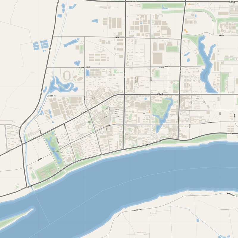 Zhijiang Map PDF — Printable Street Map Poster with House Numbers