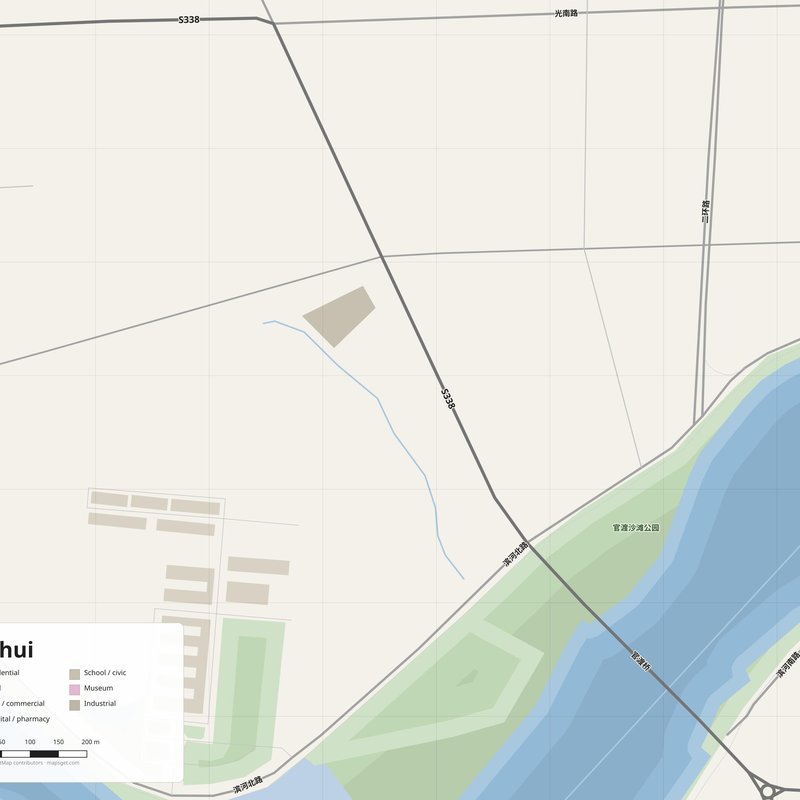 Zishui Map PDF — Printable Street Map Poster with House Numbers