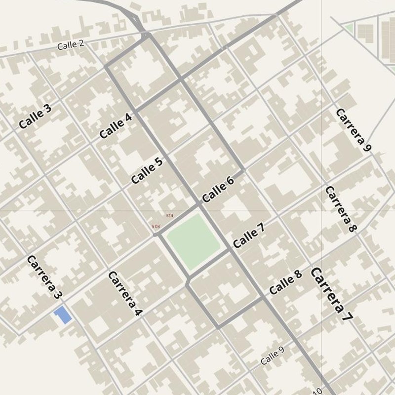 Aguadas street map with house numbers — printable address map PDF, Colombia