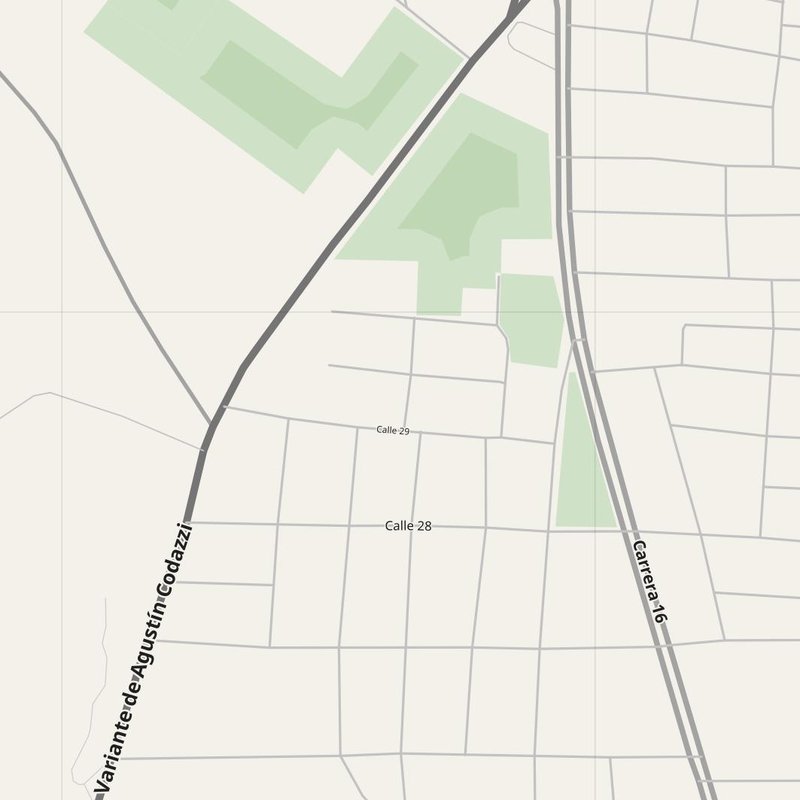 Agustín Codazzi street map with house numbers — printable address map PDF, Colombia