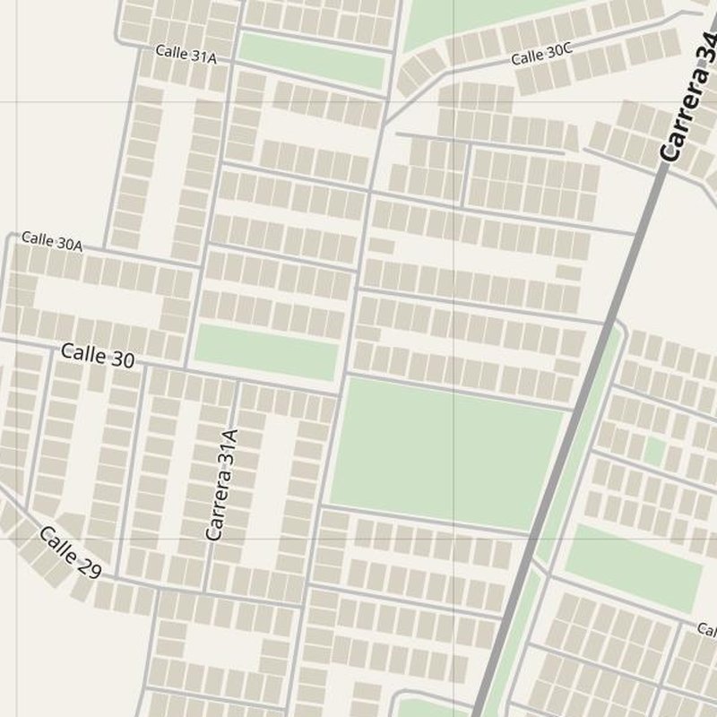 Barrancabermeja street map with house numbers — printable address map PDF, Colombia