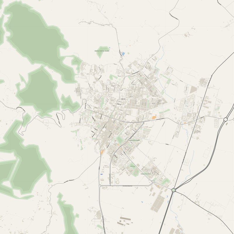 Mapa de Zipaquirá PDF — plano callejero imprimible con números de casa