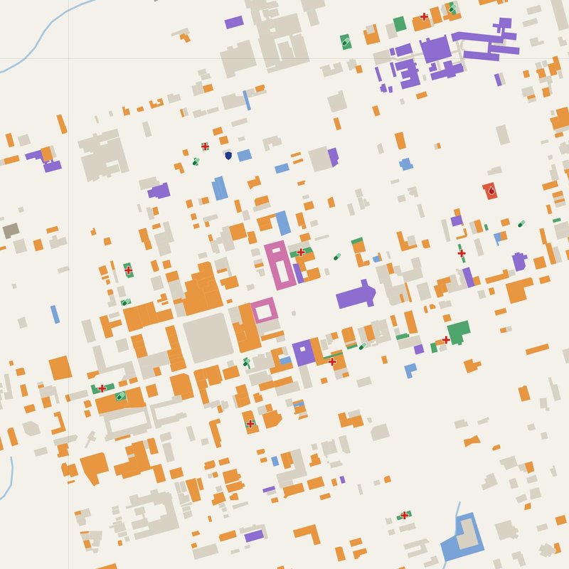Mapa de Alajuela con números de casa, hospitales, policía y bomberos — PDF imprimible, Costa Rica