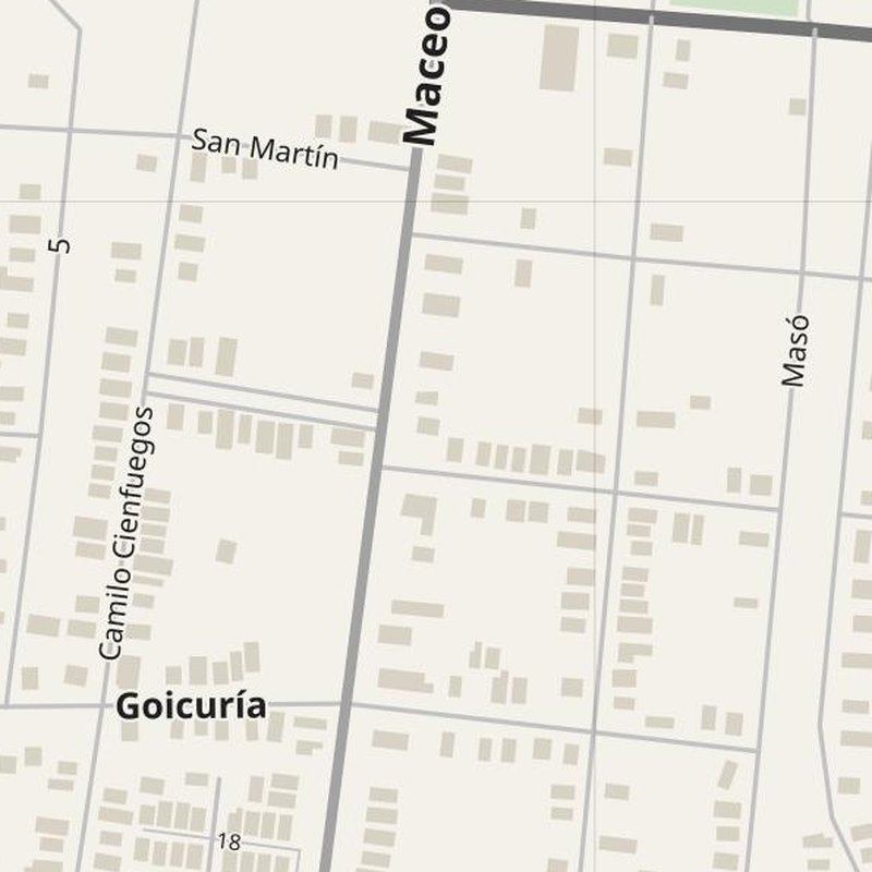 Aguada de Pasajeros map with house numbers, hospitals, police and fire stations — printable PDF, Cuba