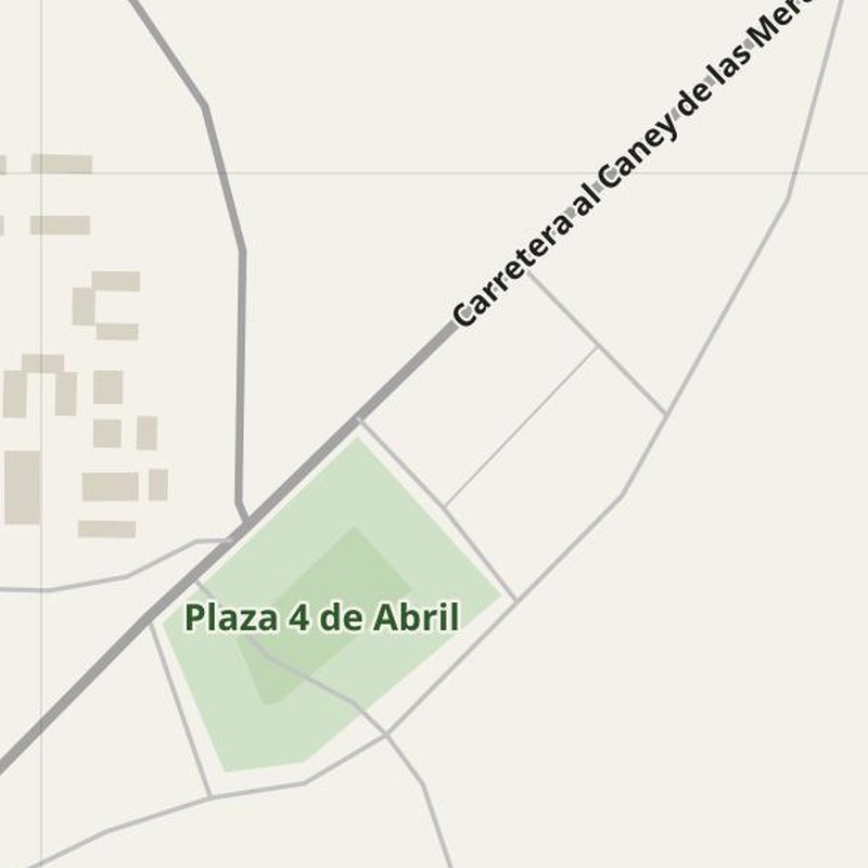 Bartolomé Masó street map with house numbers — printable address map PDF, Cuba