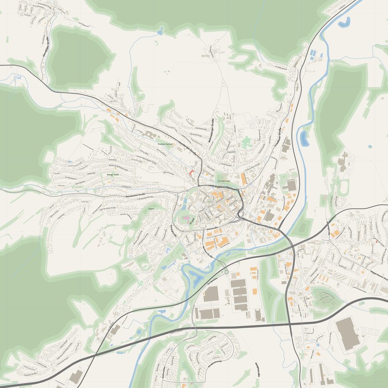 Bad Hersfeld Map PDF — Printable Street Map Poster with House Numbers