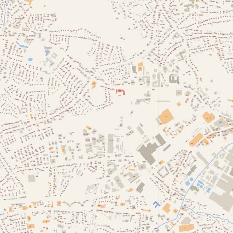 Bergisch Gladbach street map with house numbers — printable address map PDF, Germany
