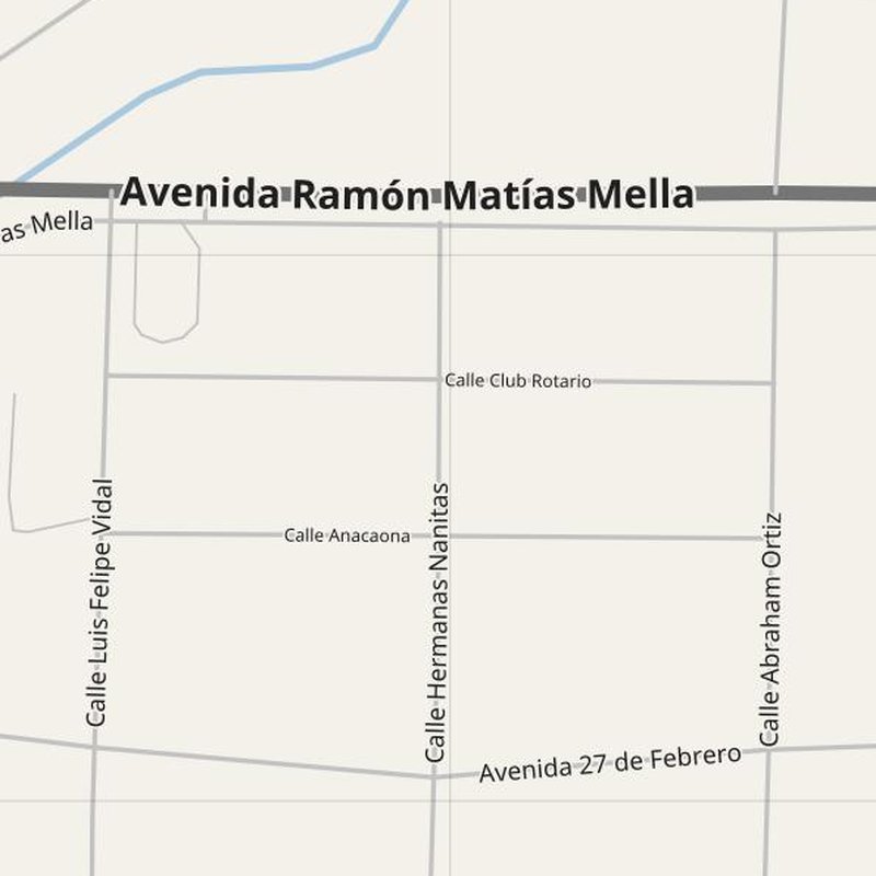 Plano callejero de Azua con números de casa — mapa de direcciones PDF imprimible, República Dominicana