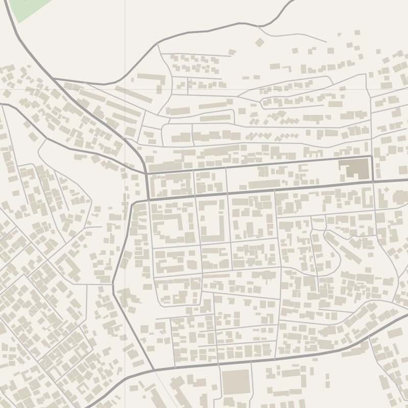 Abou el Hassan street map with house numbers — printable address map PDF, Algeria