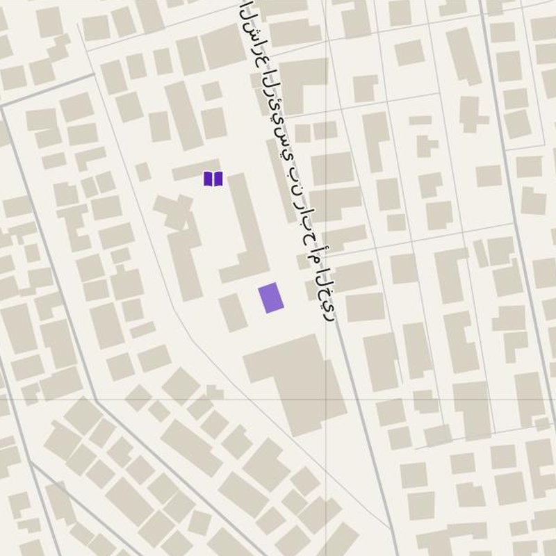 Ahmed Bel Hadj map with house numbers, hospitals, police and fire stations — printable PDF, Algeria