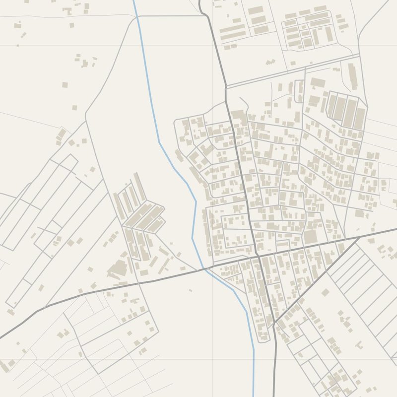 Aïn Arnat street map with house numbers — printable address map PDF, Algeria