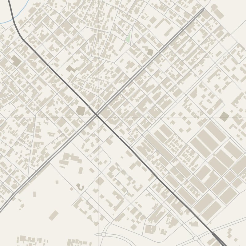 Ain el Hadjel street map with house numbers — printable address map PDF, Algeria