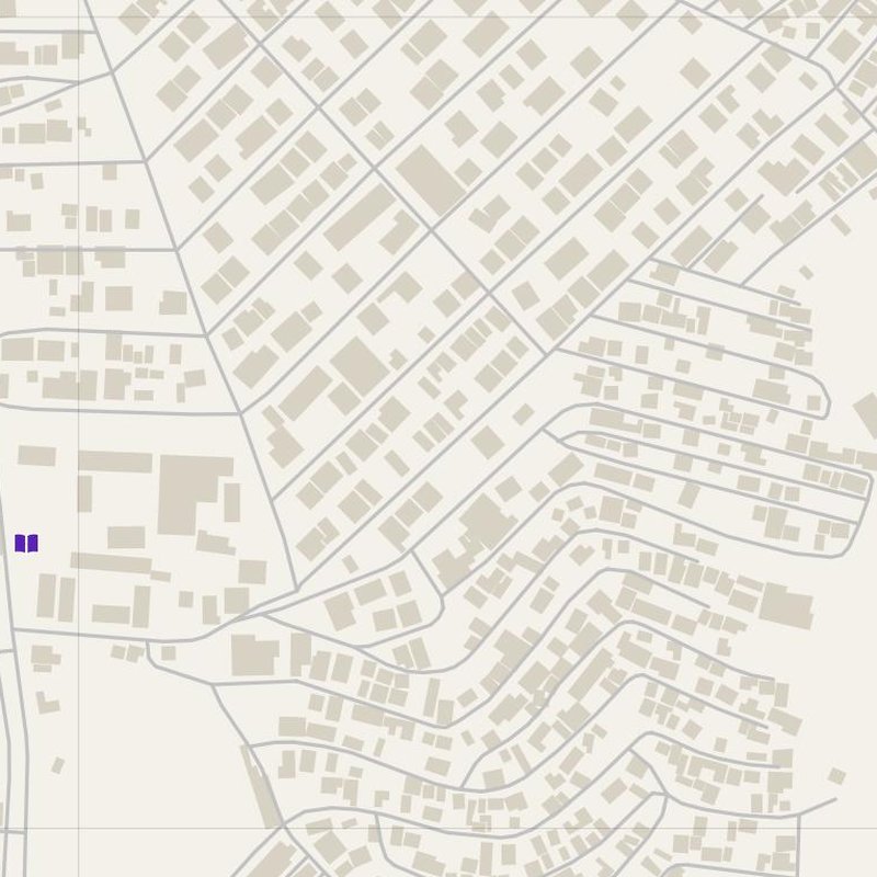 Aïn Smara map with house numbers, hospitals, police and fire stations — printable PDF, Algeria