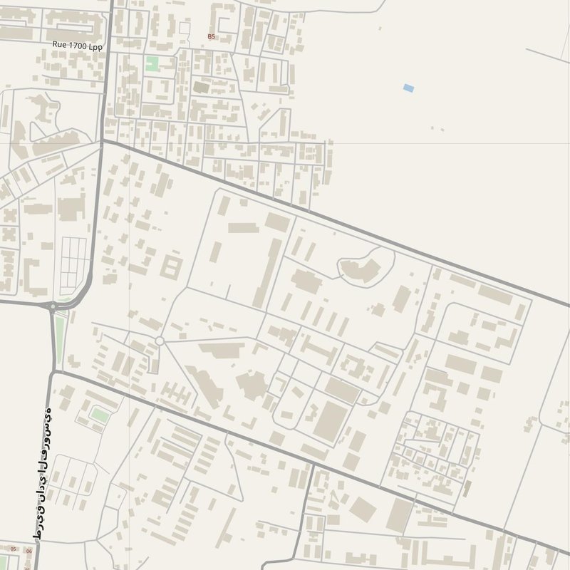 Aïn Taya street map with house numbers — printable address map PDF, Algeria