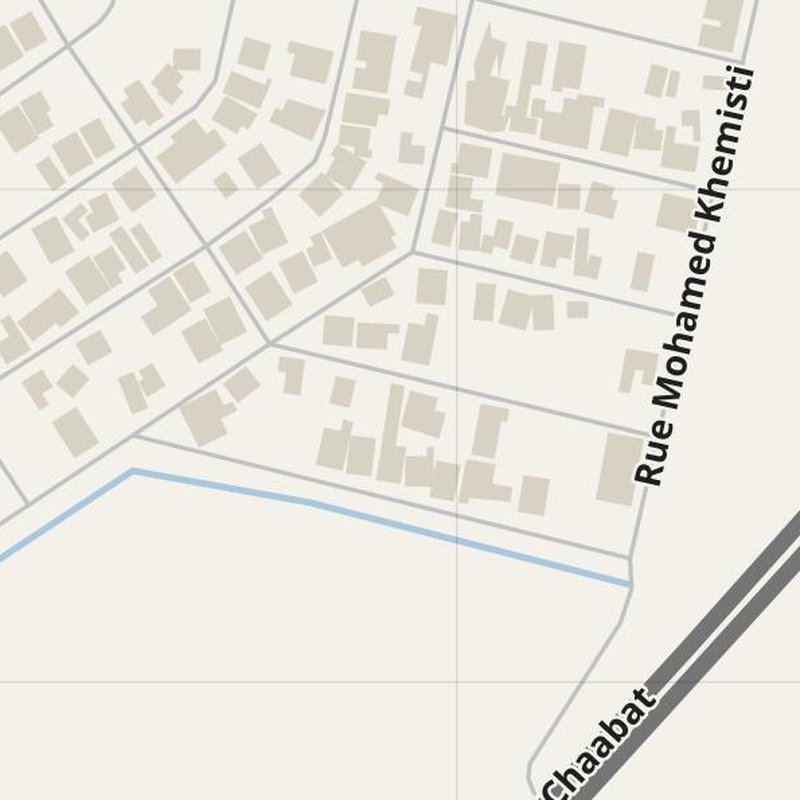 Aïn Temouchent street map with house numbers — printable address map PDF, Algeria
