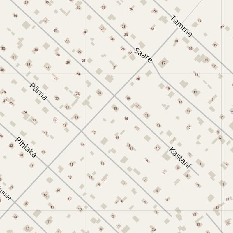 Narva map with house numbers, hospitals, police and fire stations — printable PDF, Estonia