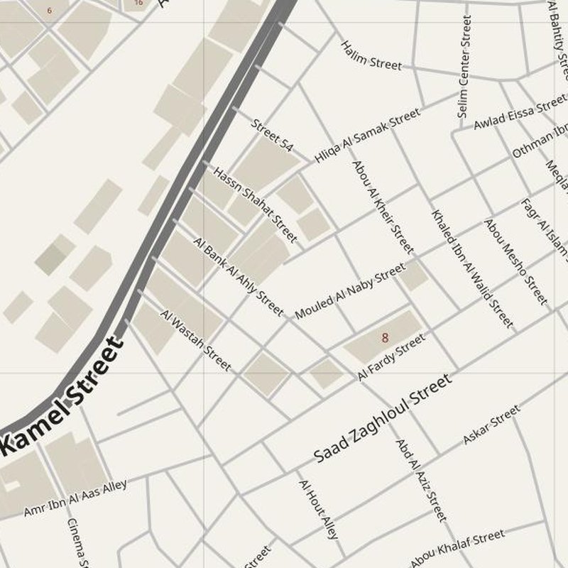 Abū Kabīr street map with house numbers — printable address map PDF, Egypt