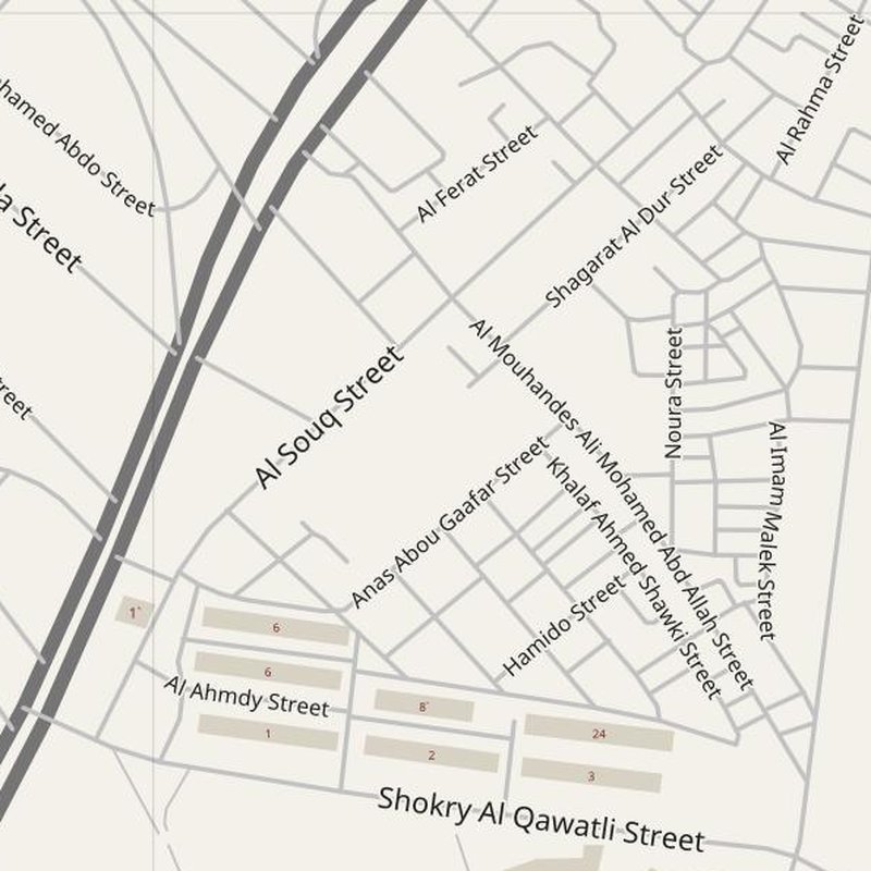 Abū Qīr map with house numbers, hospitals, police and fire stations — printable PDF, Egypt
