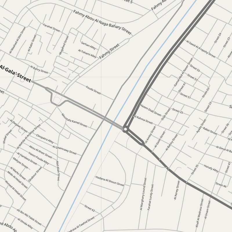 Aga street map with house numbers — printable address map PDF, Egypt