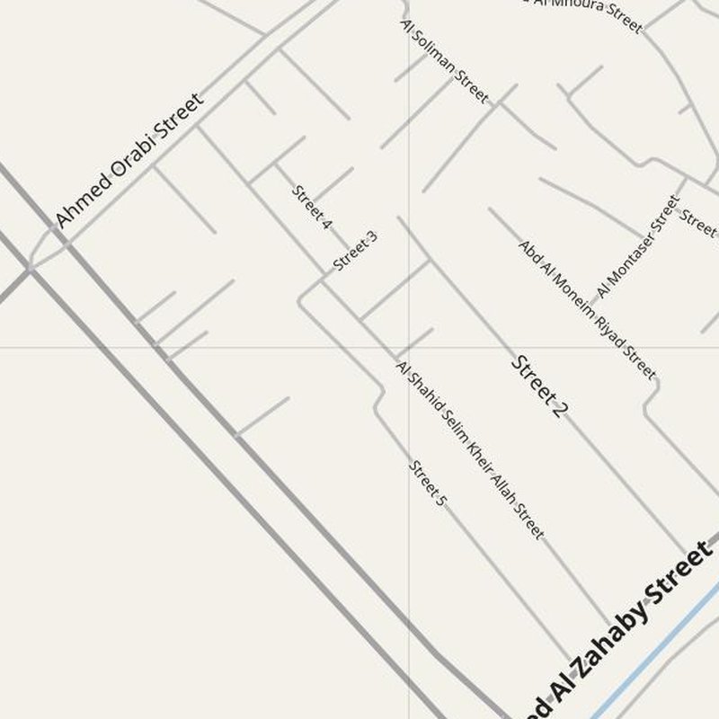 Al Bayāḑīyah street map with house numbers — printable address map PDF, Egypt