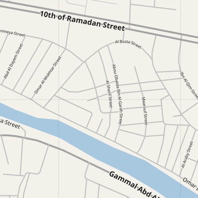 Al Ḩāmūl street map with house numbers — printable address map PDF, Egypt