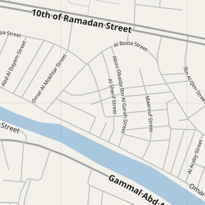 Al Ḩāmūl map with house numbers, hospitals, police and fire stations — printable PDF, Egypt